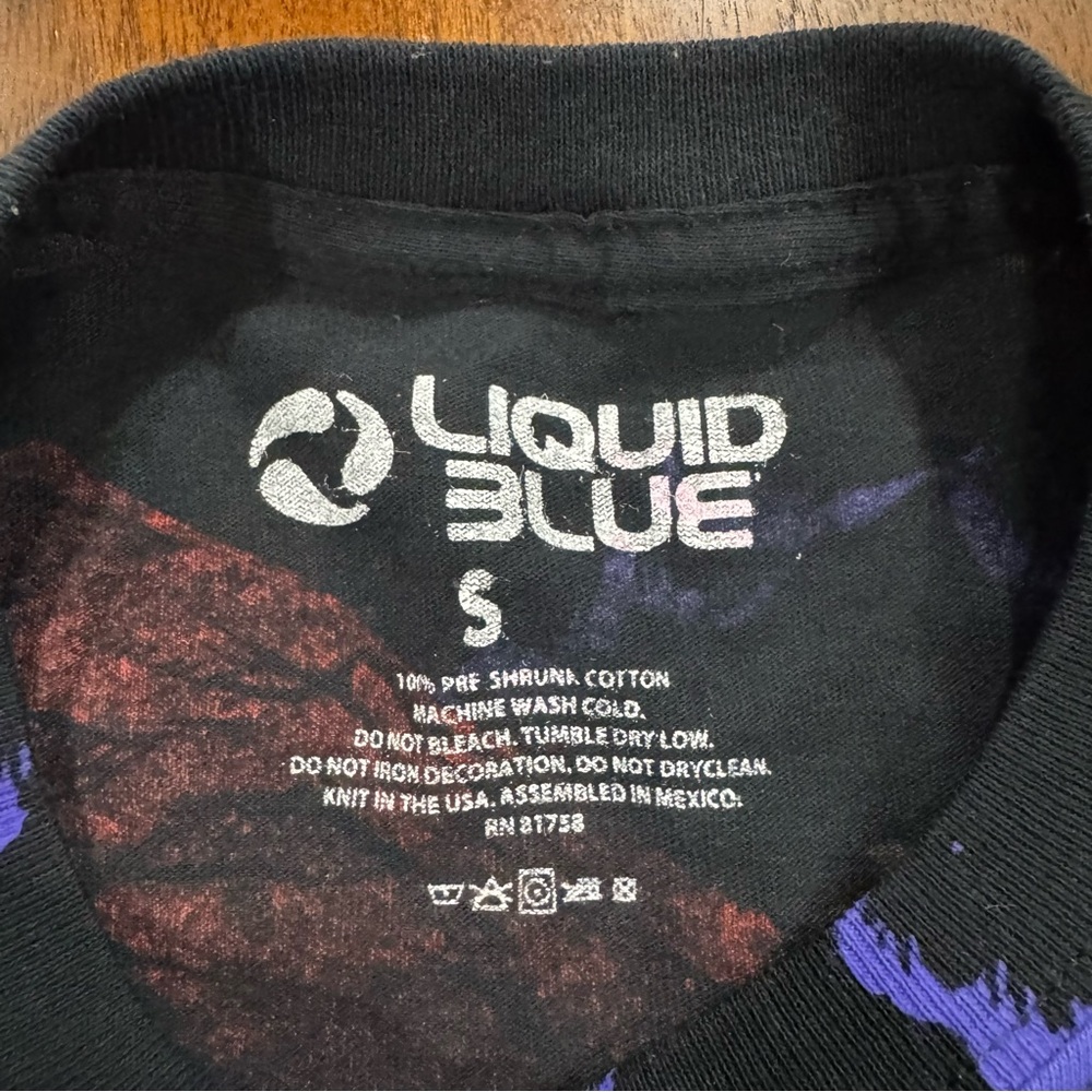 Liquid Blue Red Dragon vs. Knight All Over Print T Shirt Reprint Size Small - Picture 3 of 5